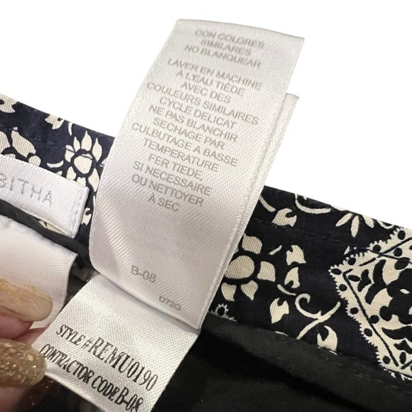 WOMEN'S LIZ CLAIBORNE TABITHA‎ Elephant Novelty Size 12 Wide Leg Cotton Pockets - Picture 7 of 16